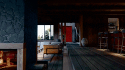 casa, arquitectura, diseño, interior, living, entrada, madera