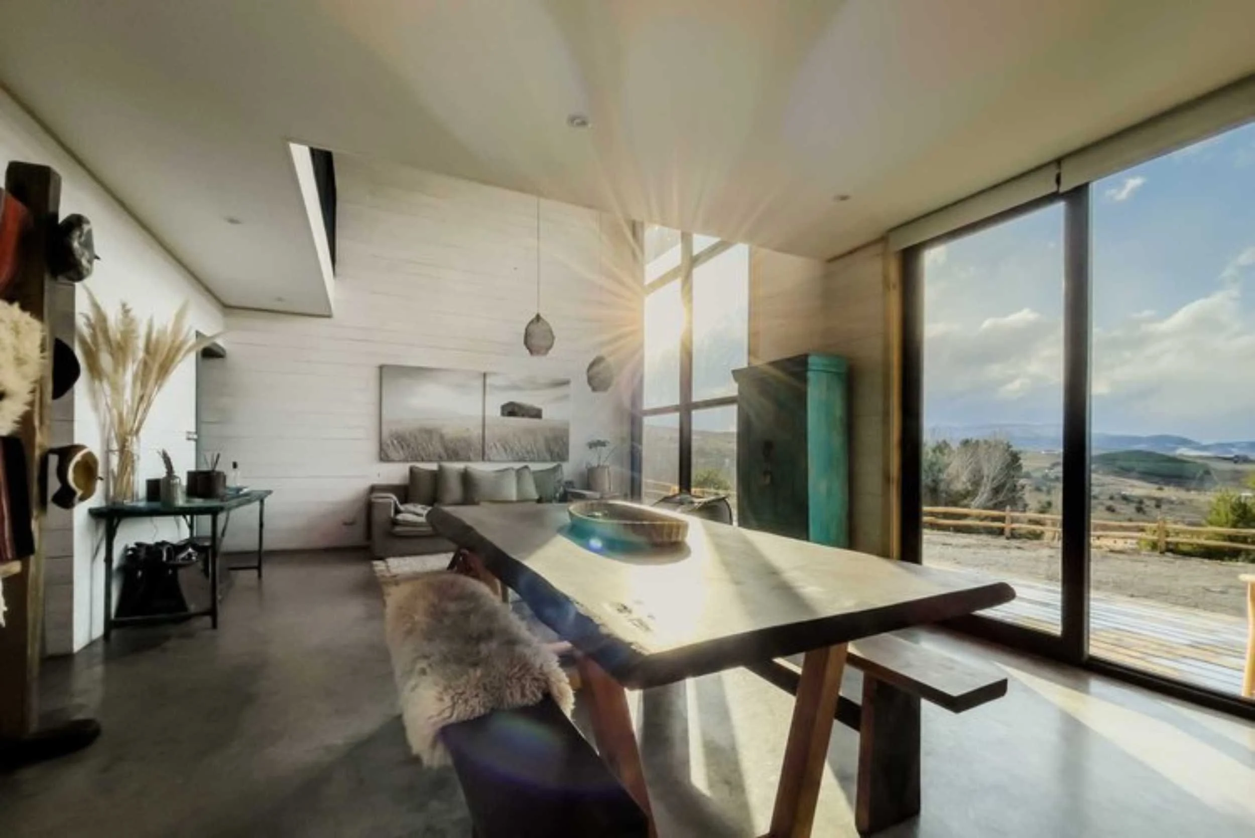 rústico, madera, diseño, interior, nórdico, comedor, living, arquitectura